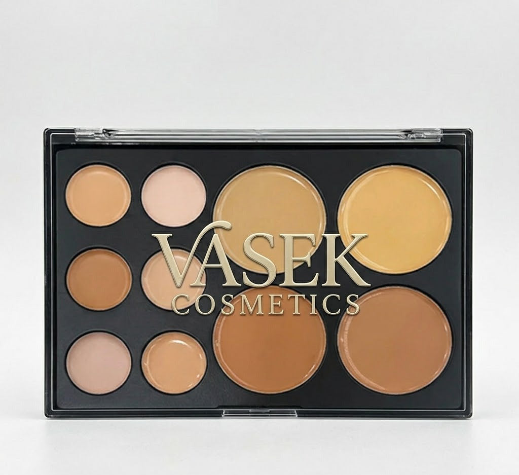 Vasek Cosmetics 10-Color Correcting Concealer Palette