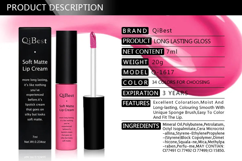 The Ultimate Long-Wear Matte Liquid Lipstick