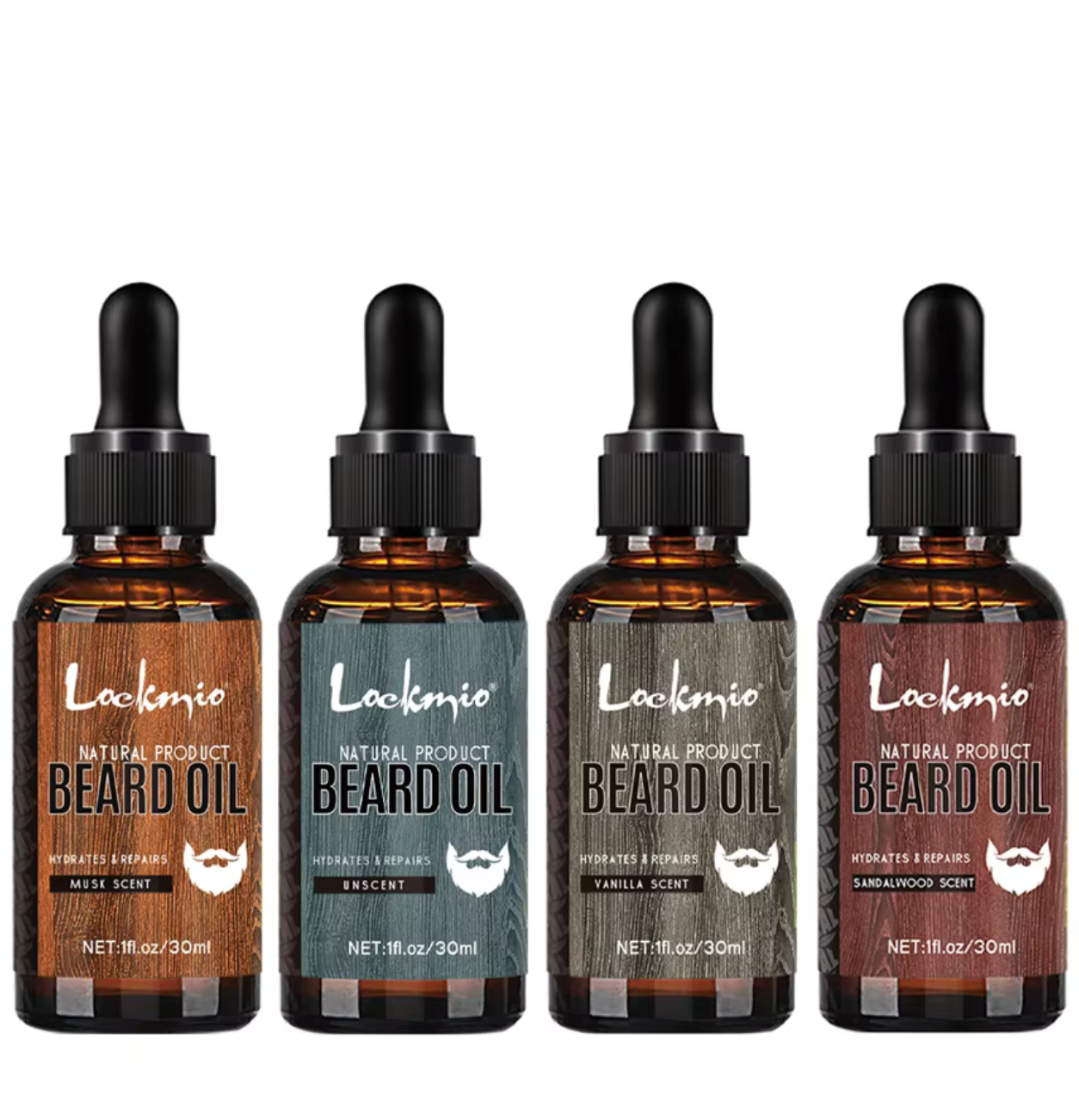 Sented Moisturizing Growth Beard Oil Set