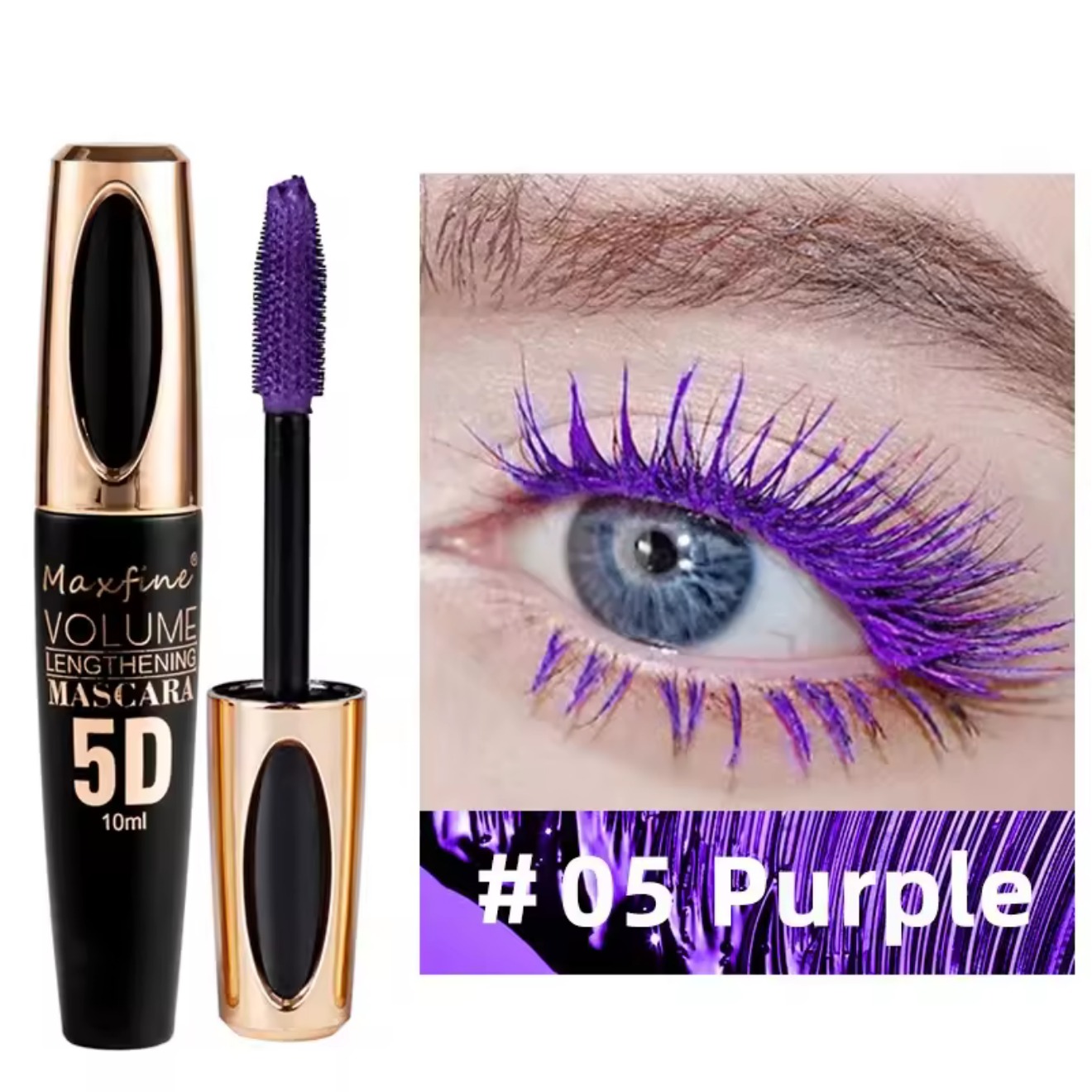Purple Volume Waterproof Mascara