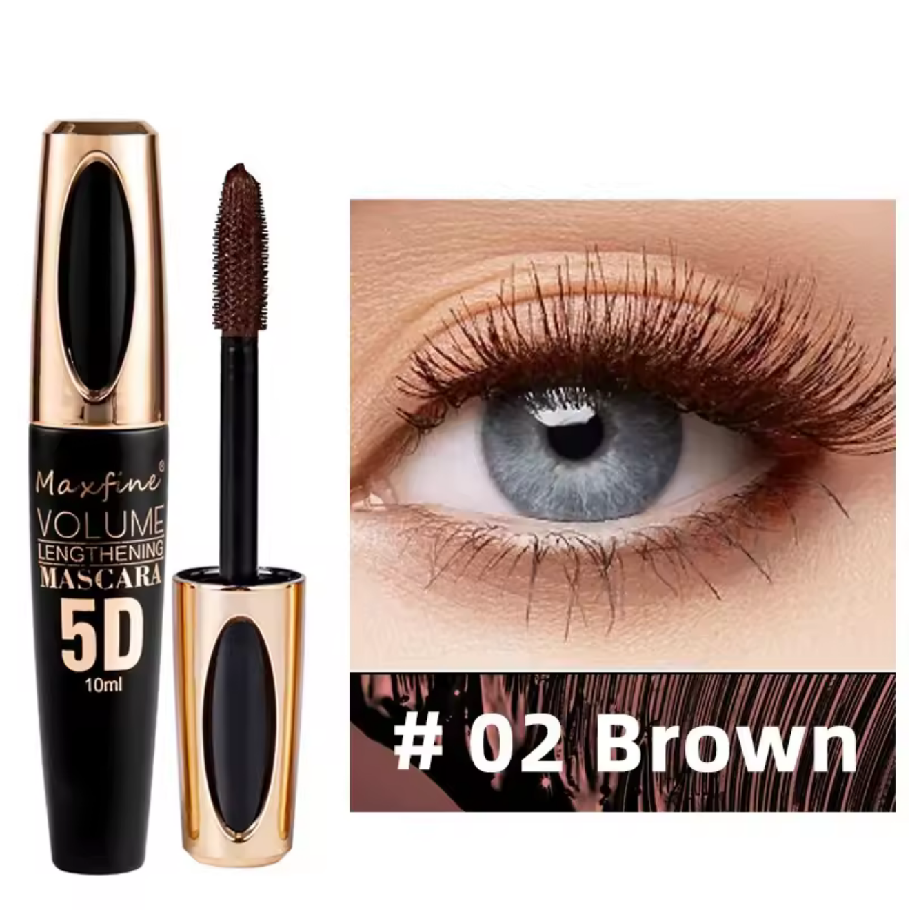 Brown Volume Waterproof Mascara
