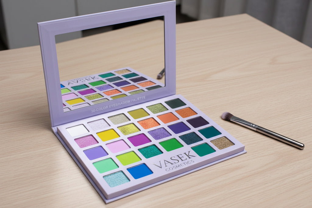 Vasek Cosmetics 30-Color High Pigment Eyeshadow Palette