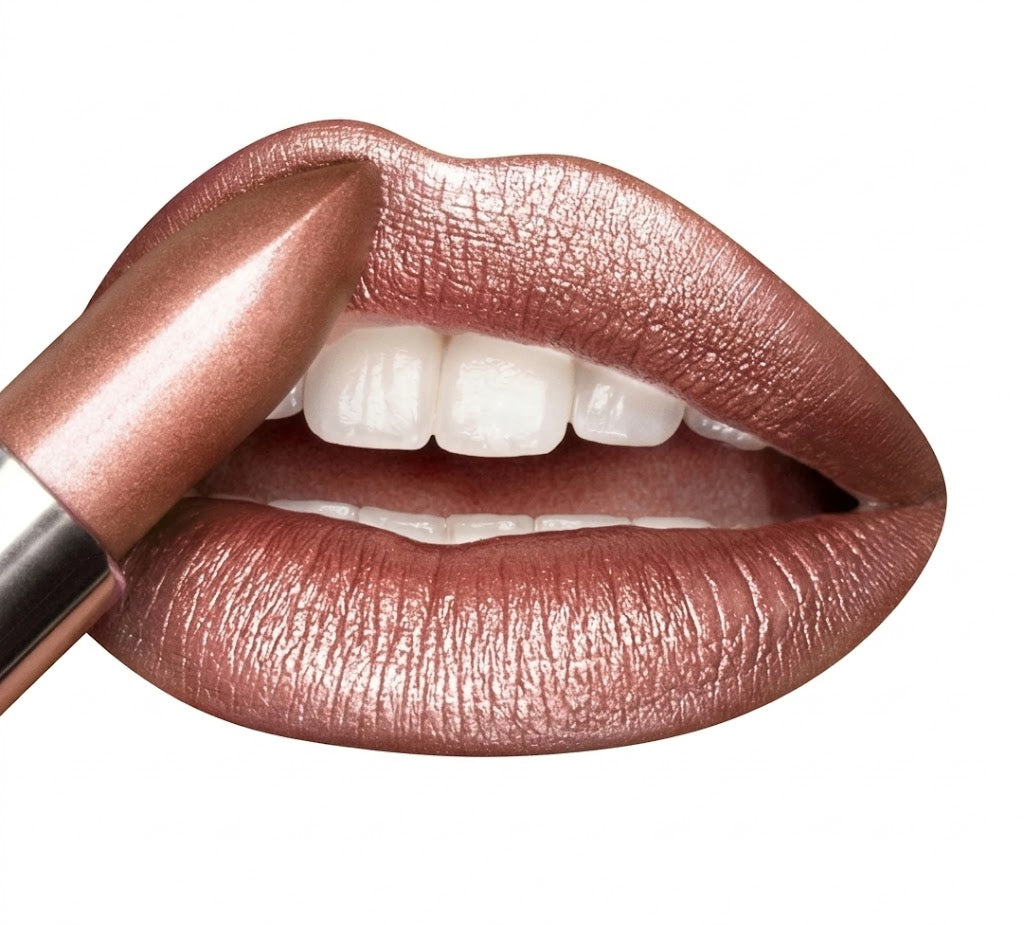 Vasek Cosmetics Metallic Rose Long-Lasting Lipstick